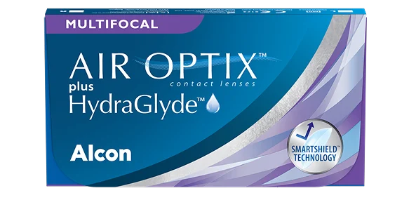 AIR OPTIX® plus HydraGlyde® Multifocal (3 pcs) contact lens pack