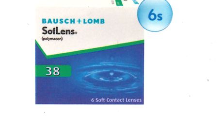 SofLens 38 Monthly (6 pcs) contact lens pack