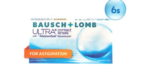 Bausch+Lomb ULTRA for Astigmatism (6 pcs) contact lens pack