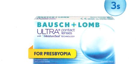 Bausch+Lomb ULTRA for Presbyopia (3 pcs) contact lens pack
