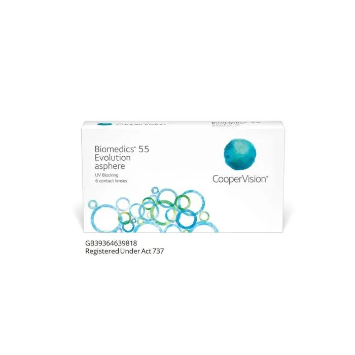 CooperVision Biomedics 55 Evolution (6 pcs) contact lens pack