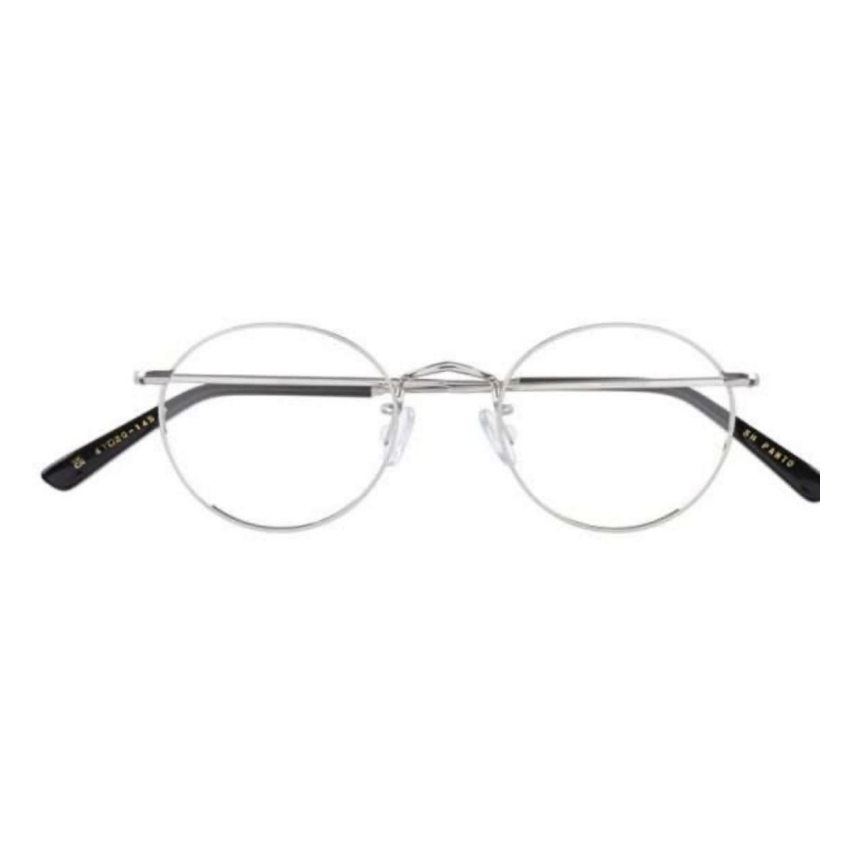 Savile Row Shallow Panto 47-20 Black/Silver eyeglass frame
