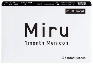 Menicon Miru 1month Multifocal (6 pcs) contact lens pack
