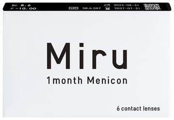 Menicon Miru 1month (6 pcs) contact lens pack