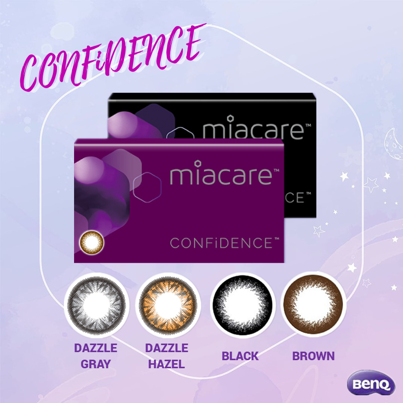 Miacare CONFiDENCE Monthly Color (per pair) contact lens pack