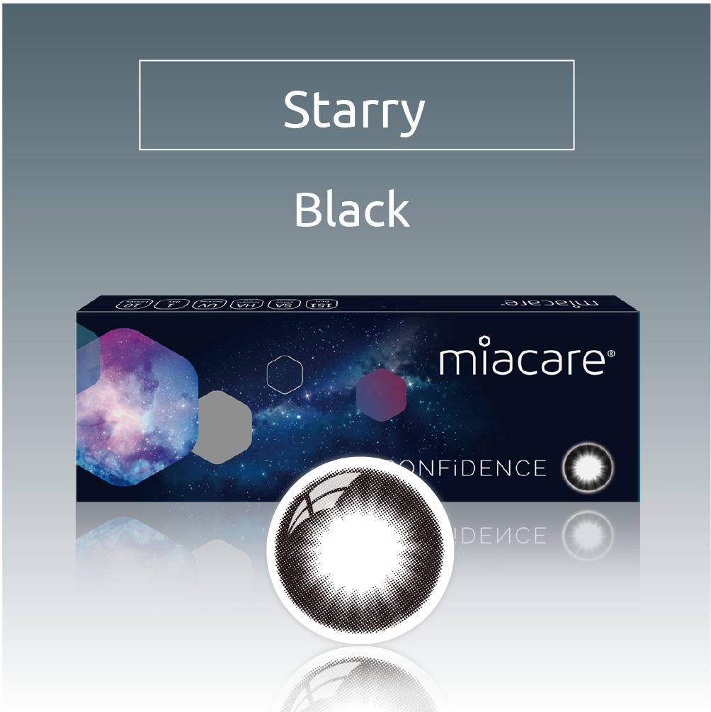Miacare CONFiDENCE Daily - Starry Black (10 pcs) contact lens pack