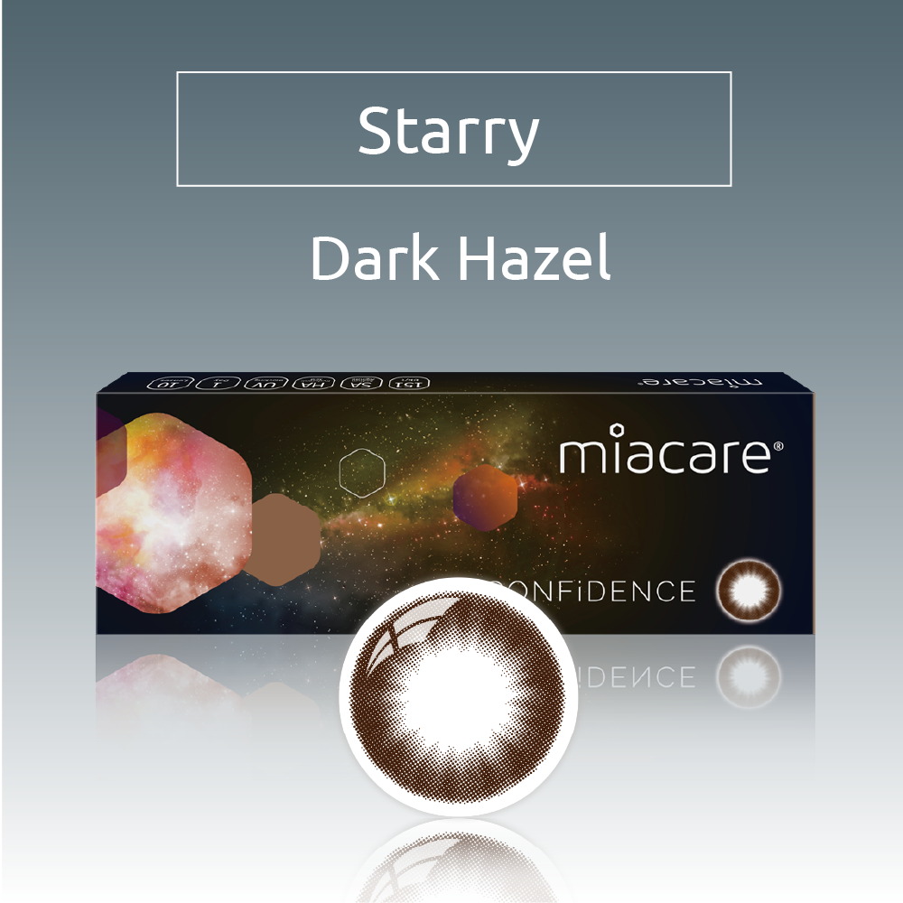 Miacare CONFiDENCE Daily - Starry Dark Hazel (10 pcs) contact lens pack