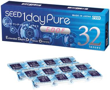 SEED 1dayPure EDOF (32 pcs) contact lens pack